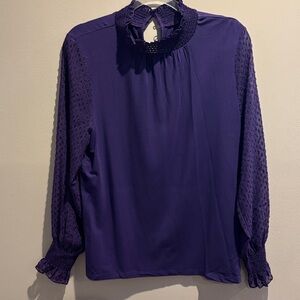Talbots size L Elegant Purple Women's Top